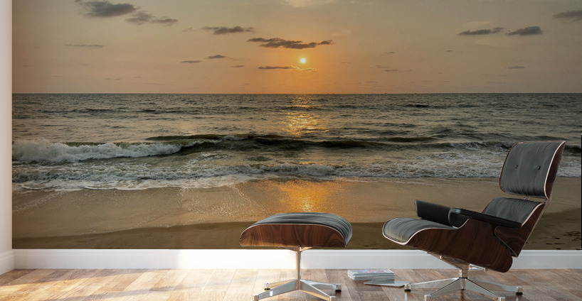 Sunset by the Beach Wall Murals