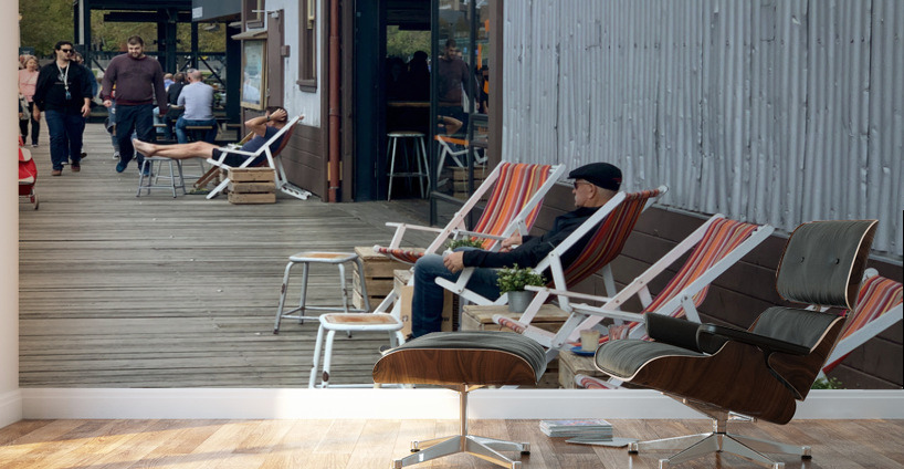 Sitting on the Dock Wall Murals
