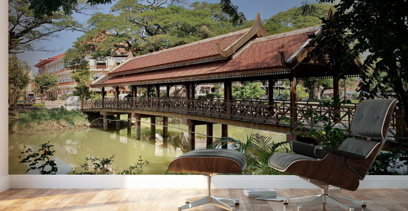 Fancy Walk Across the River Wall Murals