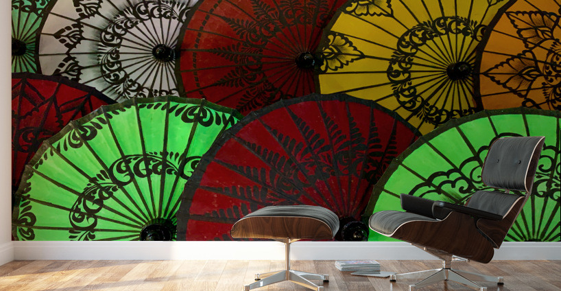 Colorful Umbrellas Wall Murals