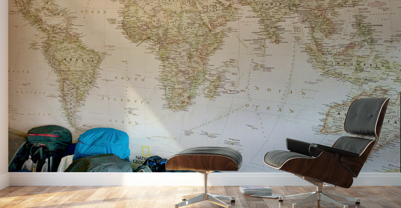 World Backpackers Wall Murals