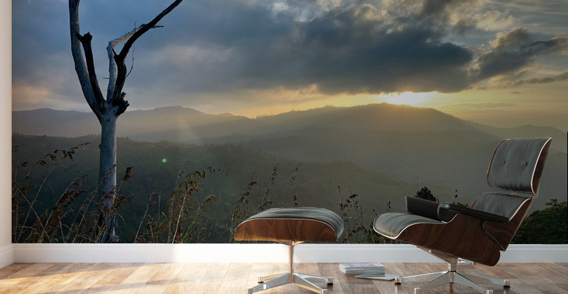 Sunrise Over the Mountain Wall Murals