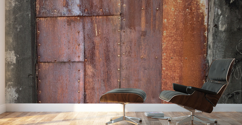 Blocked Metal Window Wall Murals