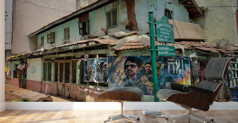 Indian Street Corner Wall Murals