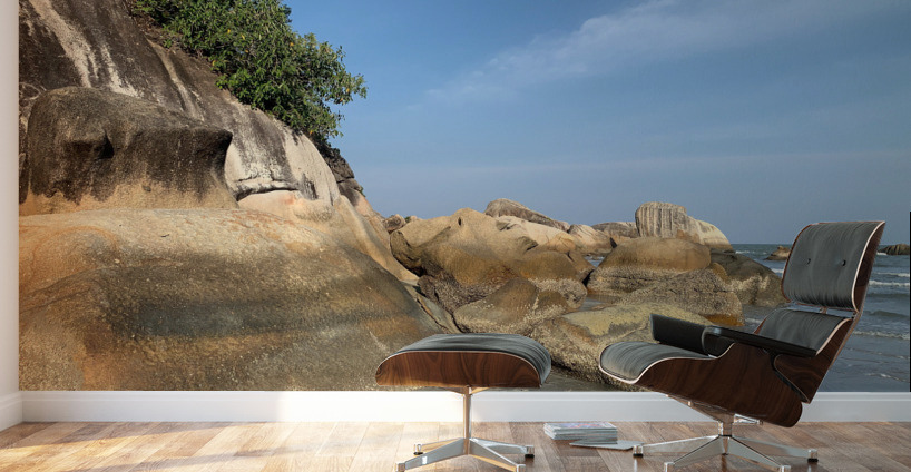 Rocks on the Beach Wall Murals