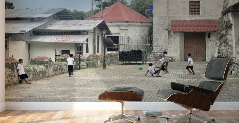 Kids Playing Soccer-Football Wall Murals