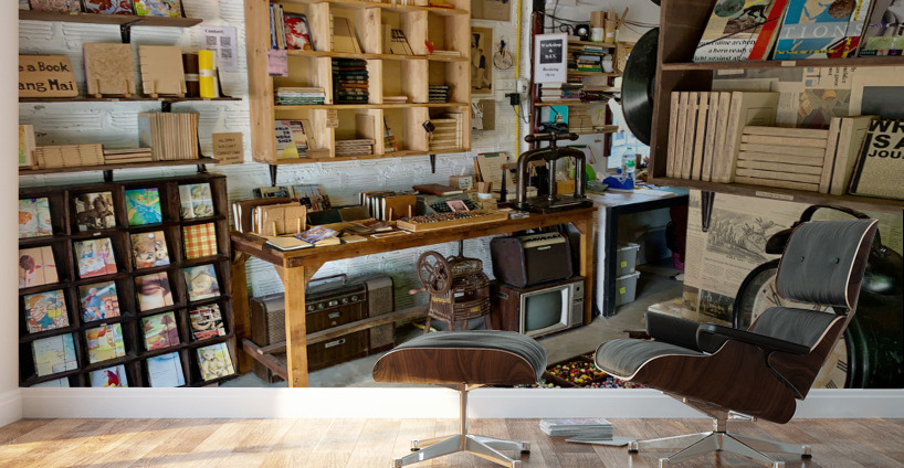 Nice Bookstore Wall Murals