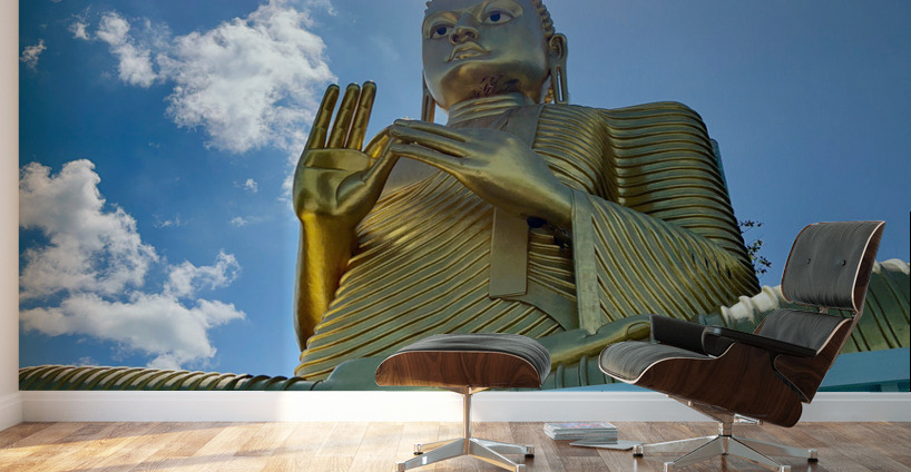 Sun Over Golden Buddha Wall Murals