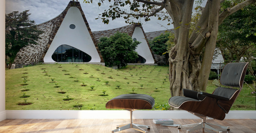 Triangle Shaped Coffee Museum Wall Murals