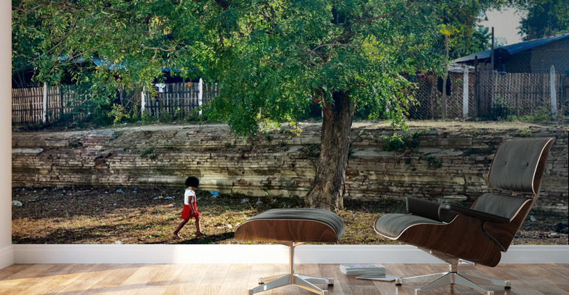 The Little Girl and the Tree Wall Murals