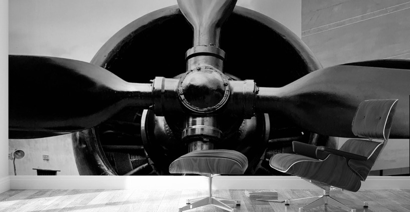 BW Propellers Wall Murals