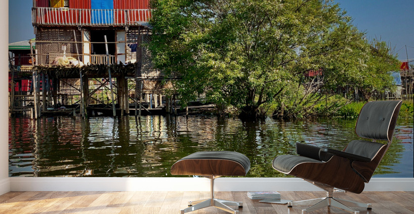 Inle Lake Reflections 2 Wall Murals