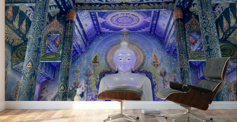 Wat Rong Suea Ten Blue Temple 3 Wall Murals