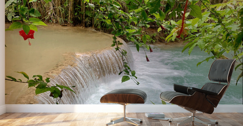 Kuang Si Waterfalls 3 Wall Murals