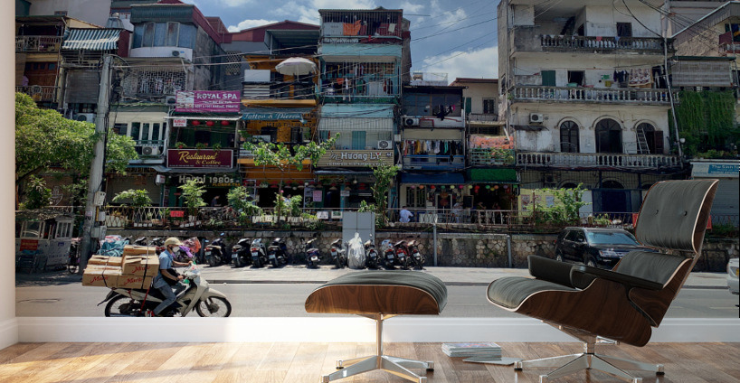 Quick Motorbike Delivery Wall Murals