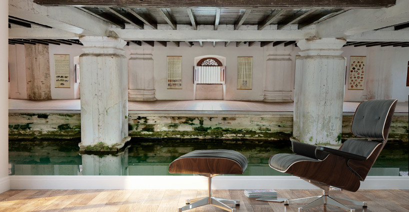 Ulupen Geya Kandy Lake Inside Reflection Wall Murals