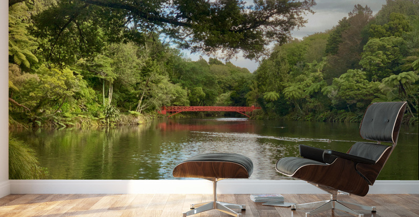 The Red Bridge Wall Murals