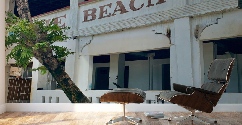 White Beach Building Wall Murals