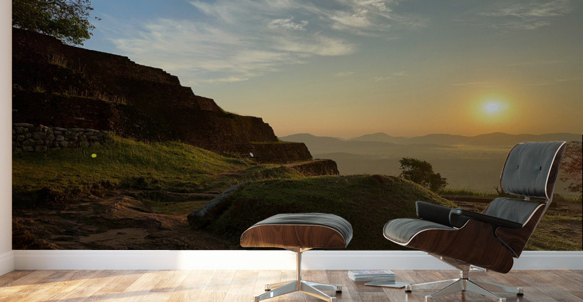 Sunrise on Top of Sigiriya Sri Lanka 3 Wall Murals