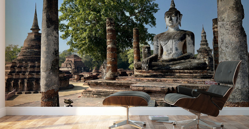 Wat Mahathat Temple Old Sukhothai Thailand 1 Wall Murals