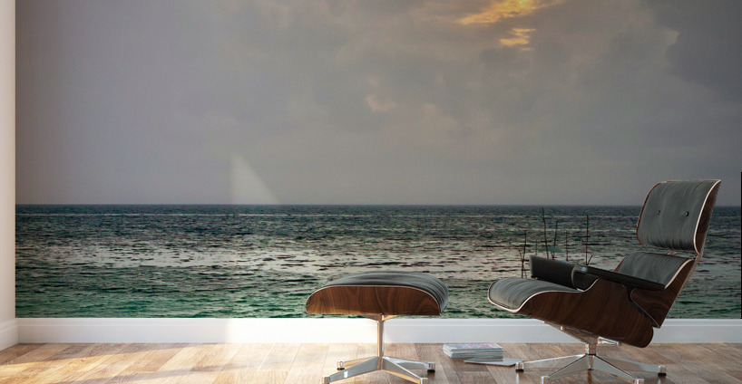 Alone on the Sea Wall Murals