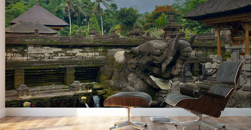 Lady in Balinese Holy Water Wall Murals