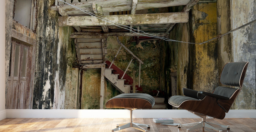 Old Staircase Wall Murals