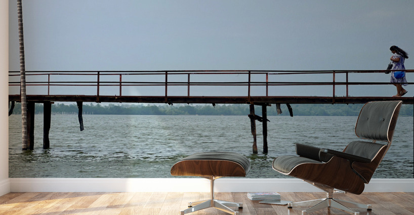 The Lady on the Bridge Wall Murals