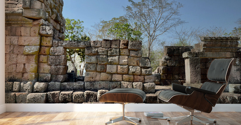 Temple Ruins in Nature Wall Murals