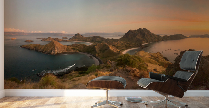 Sunrise on Padar Island Indonesia 2 Wall Murals