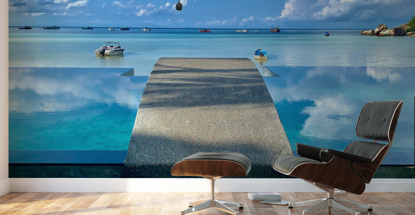 Clouds in the Pool Wall Murals