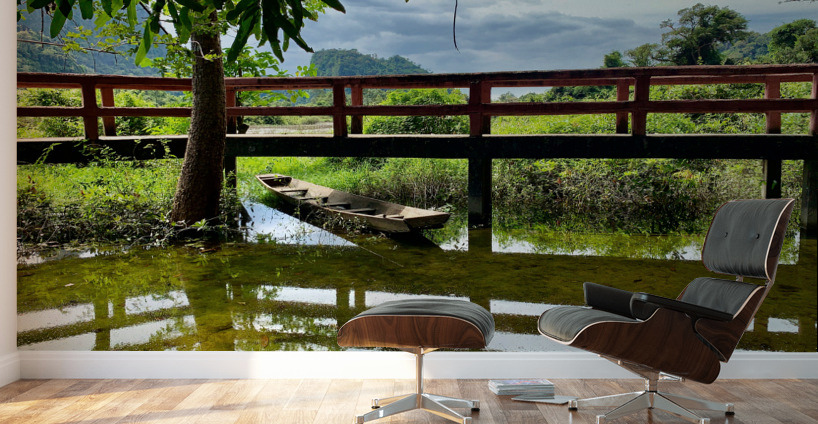 Little Bridge Reflections Wall Murals