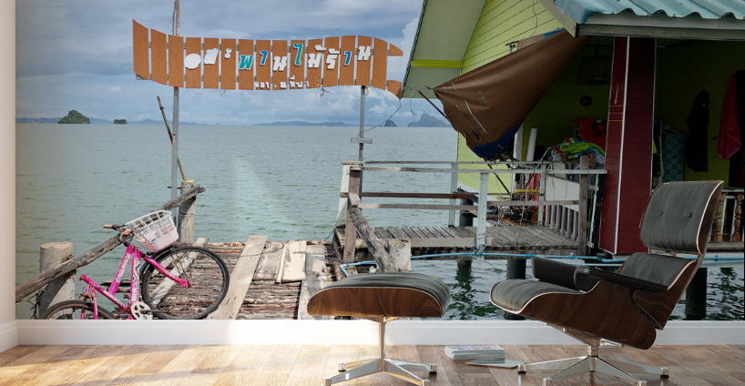 House in Koh Panyee Floating Village Thailand Wall Murals