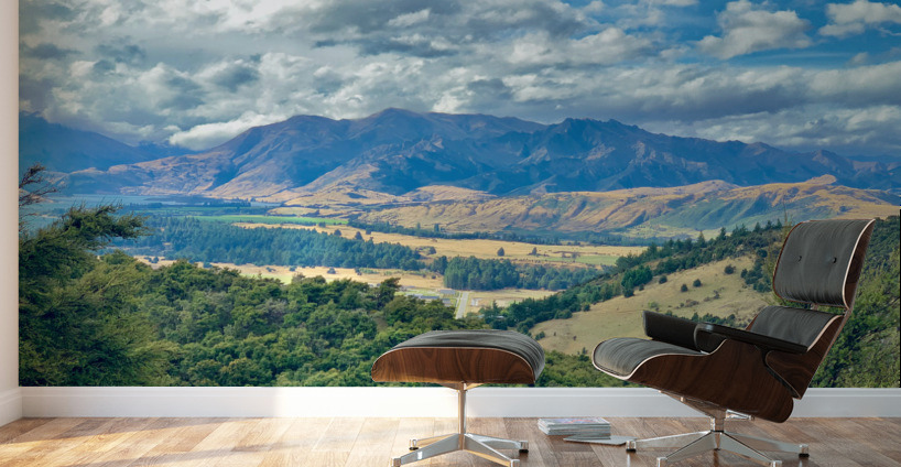 View From Mount Iron New Zealand Wall Murals
