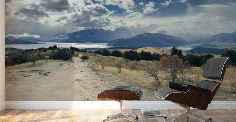 View From Mount Iron New Zealand After a Storm 4. Wall Murals