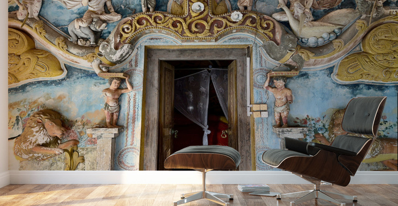 Beatiful Temple Door Wall Murals