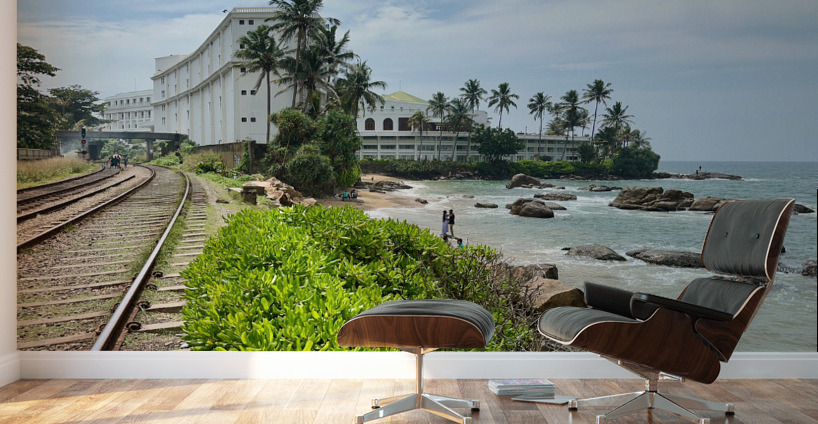 Railroad by the Ocean Wall Murals