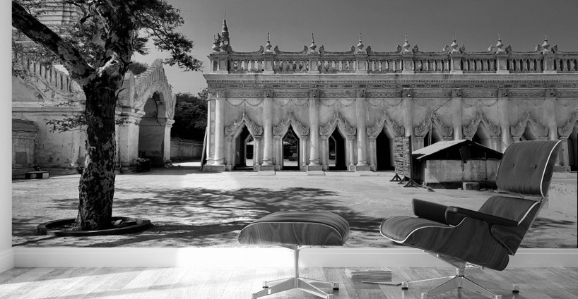 BW Ananda Pagoda Myanmar Wall Murals