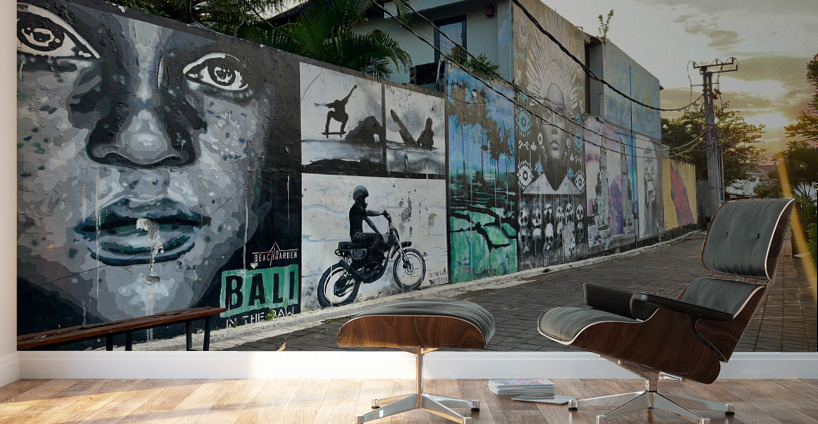 Bali Art Sunset Wall Murals