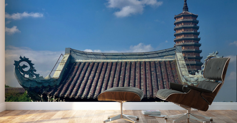 Vietnamese Pagoda Wall Murals
