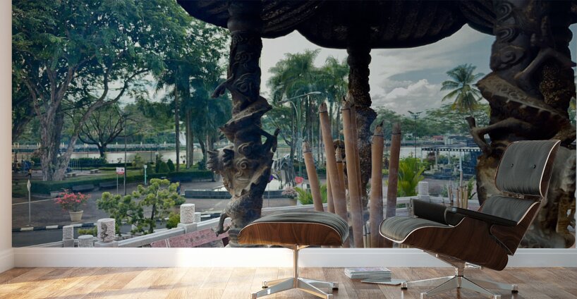 Burning Incense Kuching Borneo Wall Murals