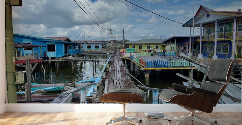 Kampong Ayer Floating Village Brunei 4 Wall Murals