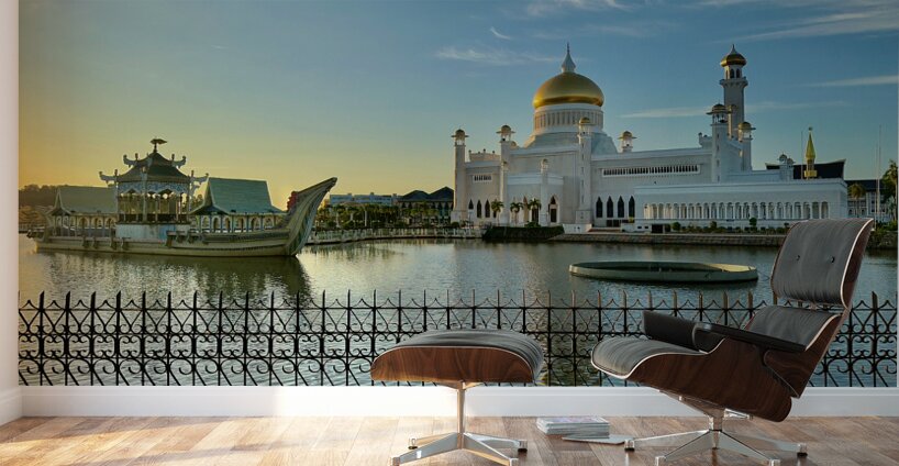 Omar Ali Saifuddien Mosque Collection Brunei 5 Wall Murals