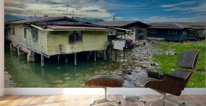 Sim Sim Traditional Floating Village in Sandakan 10 Wall Murals