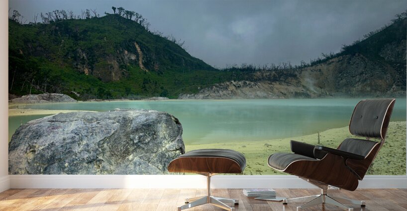 White Crater Java Indonesia 2 Wall Murals