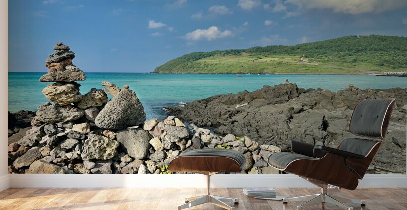 The Rock Balancing Bay Jeju South Korea Wall Murals