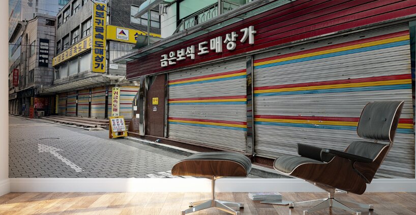 Streets of Seoul South Korea Wall Murals