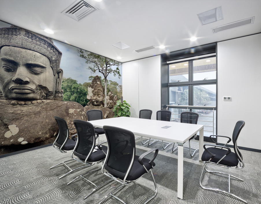 Angkor Wat Statues Row 2 Wall Printing