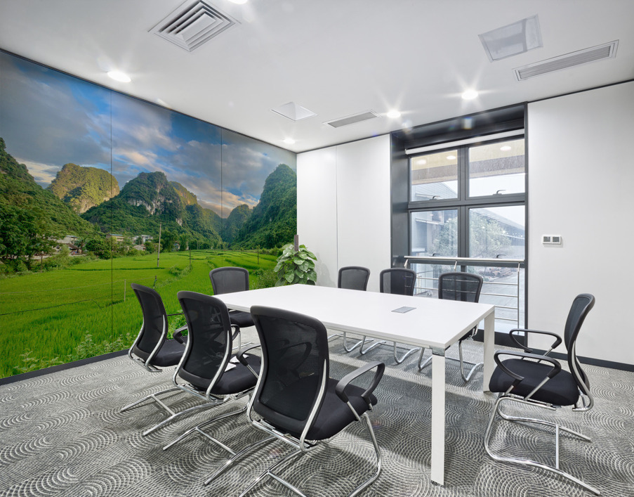 Green Mountains Wall Printing