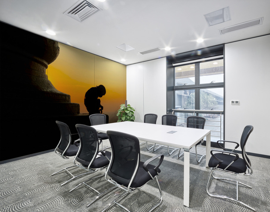 Meditative Monkey at Sunset Wall Printing